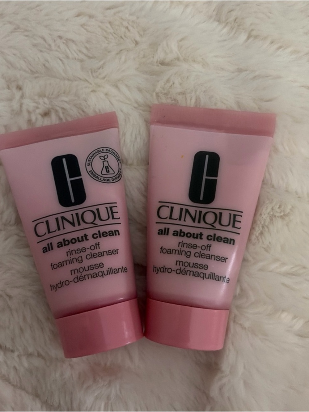 2x Clinique all about clean rinse-off foaming cleanser (1oz  each)